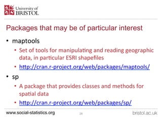 An Introduction to Mapping, GIS and Spatial Modelling in R ...