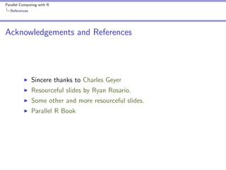 Parallel Computing with R | PPT