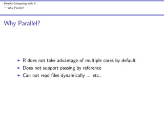 Parallel Computing with R | PPT