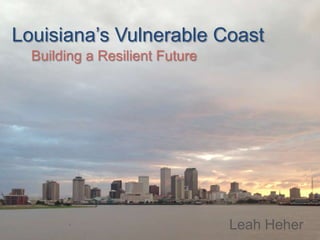 Louisiana’s Vulnerable Coast
Building a Resilient Future

Leah Heher

 