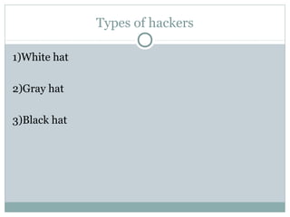 Basic Introduction to hacking | PPT