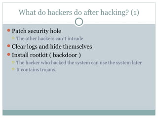 Basic Introduction to hacking | PPT