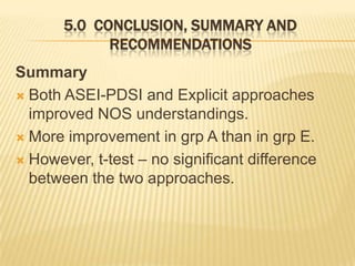 Explicit Teaching Approach Versus ASEI-PDSI Approach in Teaching ...