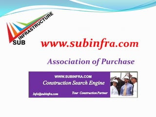 www.subinfra.com
Association of Purchase

 