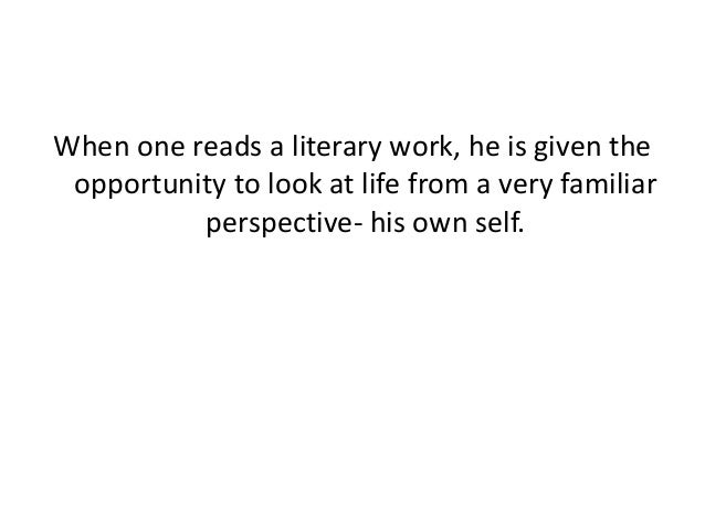 Presentation In Literature 1
