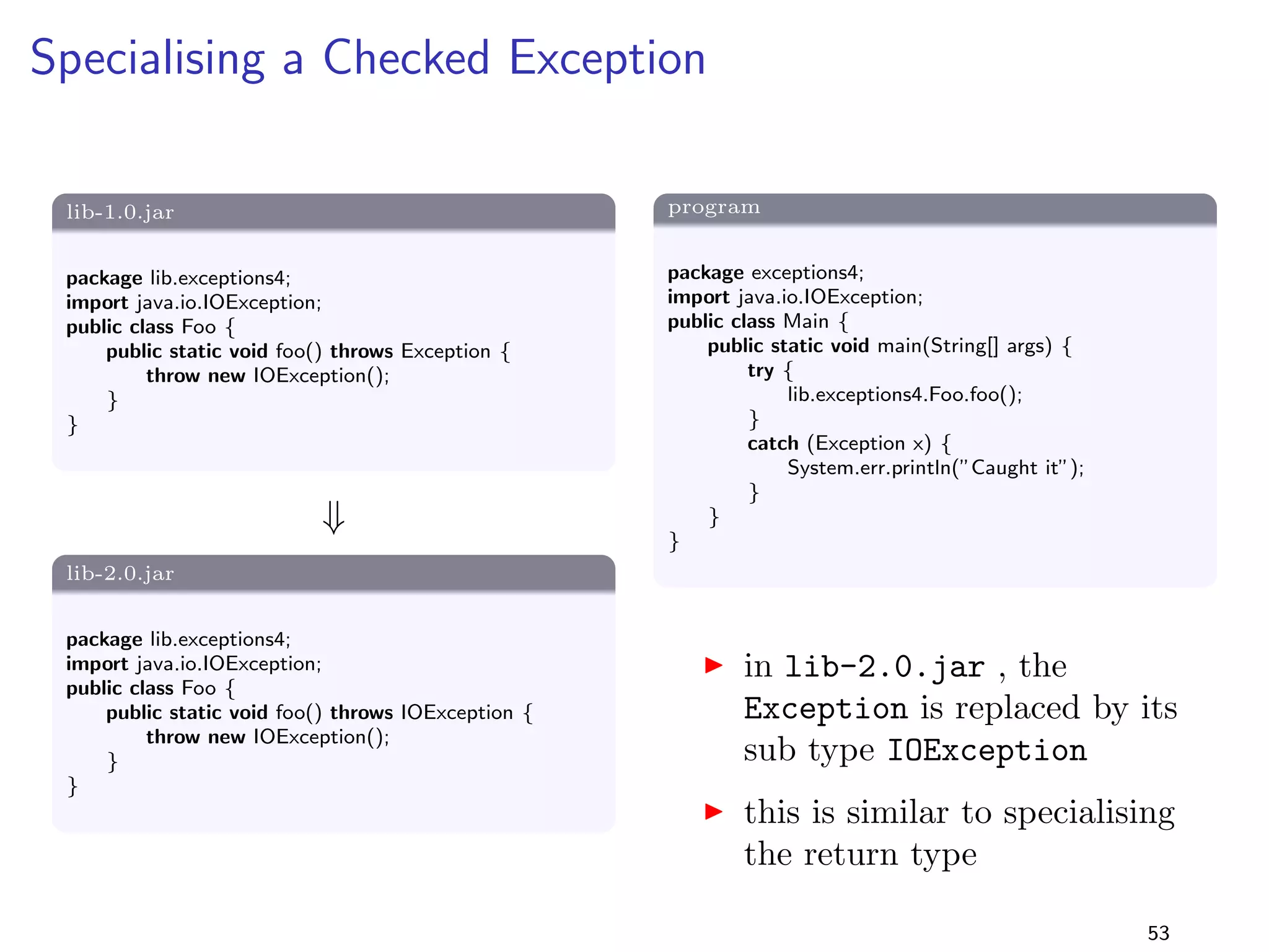 eld type int is replaced 
by its wrapper type Integer 
I is this transparent to the 
client program? 
38 
 