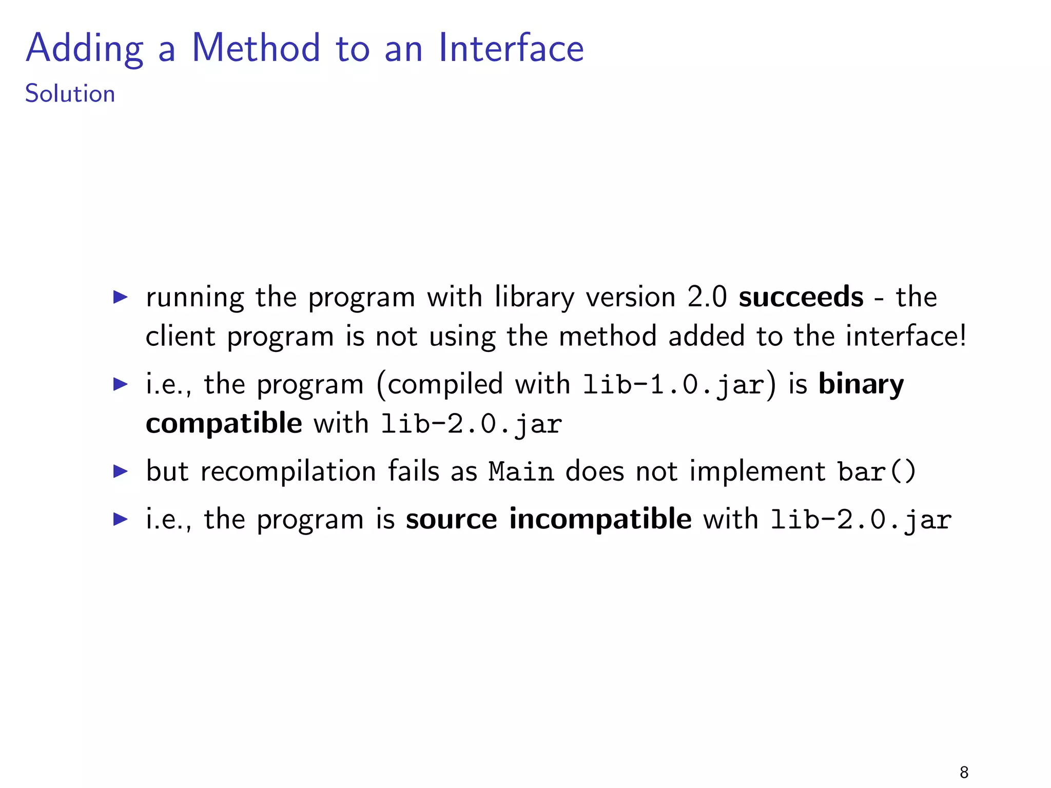 ned w.r.t. to what the linker can 
detect by means of static analysis, failure results in errors 
(not exceptions) 
6 
 