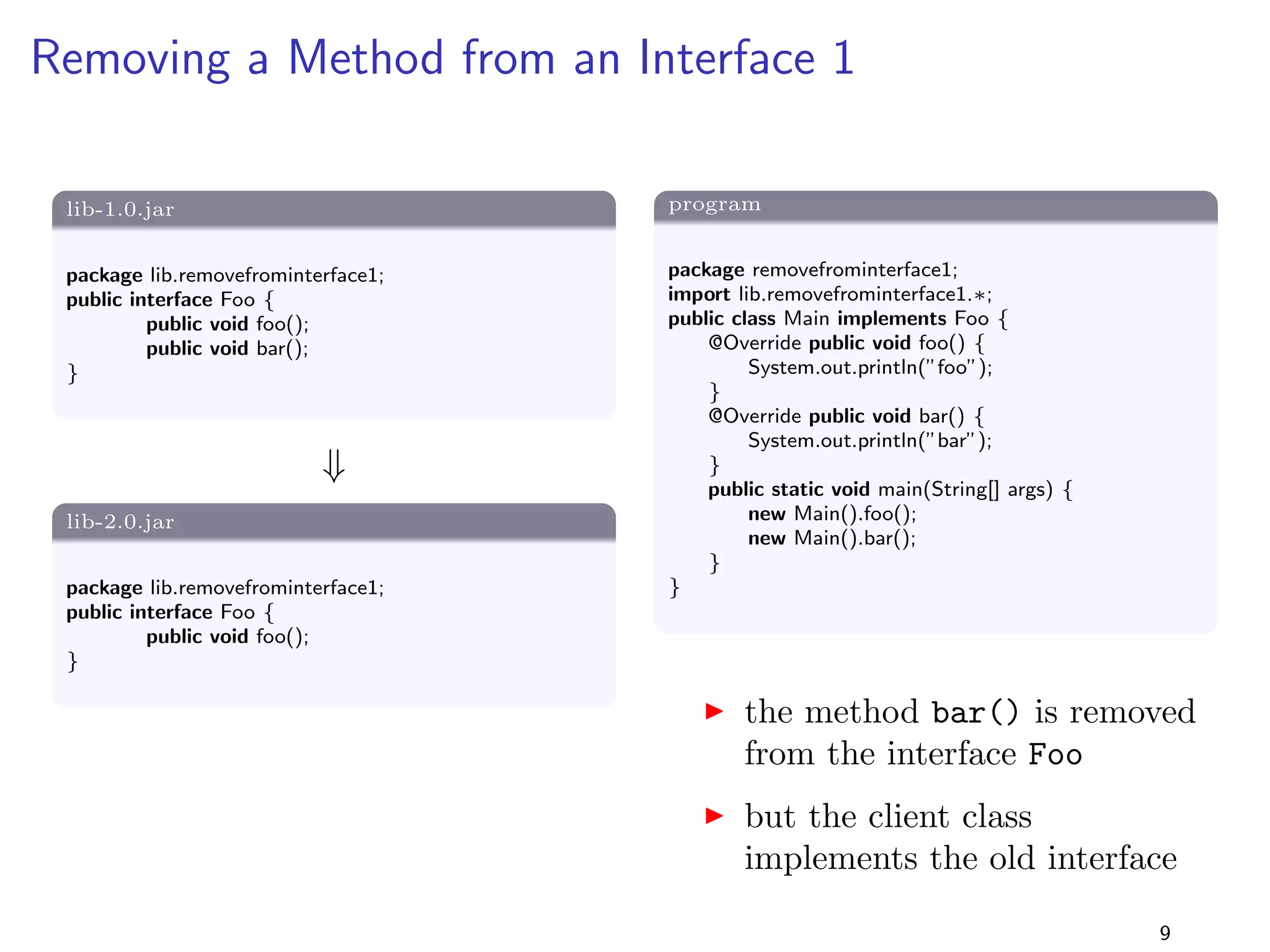 Introduction - Evolution Problems 
I assume that a program references code de 