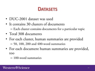 DATASETS
•
•
–

•
•
–

•
–
44

 