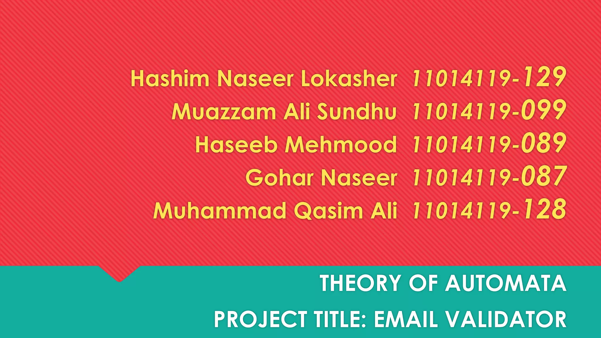 Email Validation | PPTX