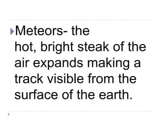 Presentation .- meteors | PPTX