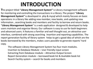 library management system | PPTX