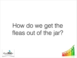 How do we get the
fleas out of the jar?
 