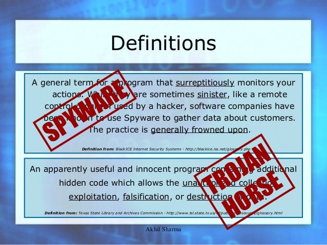 what is a trojan horse in computer terms