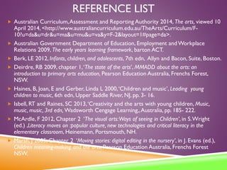 Arts in Early Childhood assignment 1 | PPTX