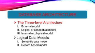 Chapter 2 DBMS | PPTX