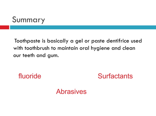 Toothpaste | PPTX