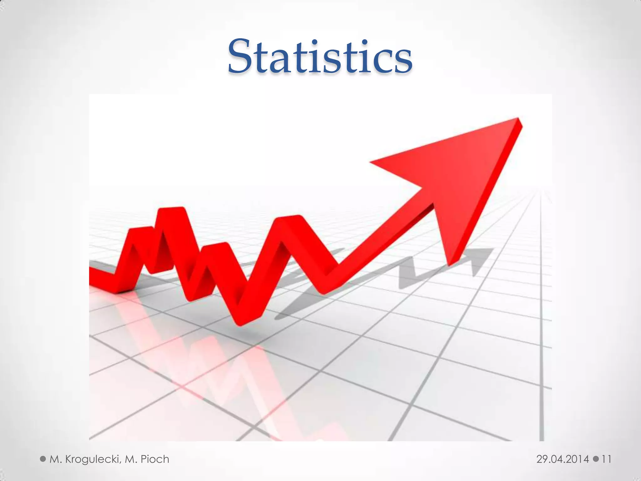29.04.2014M. Krogulecki, M. Pioch 11
Statistics
 