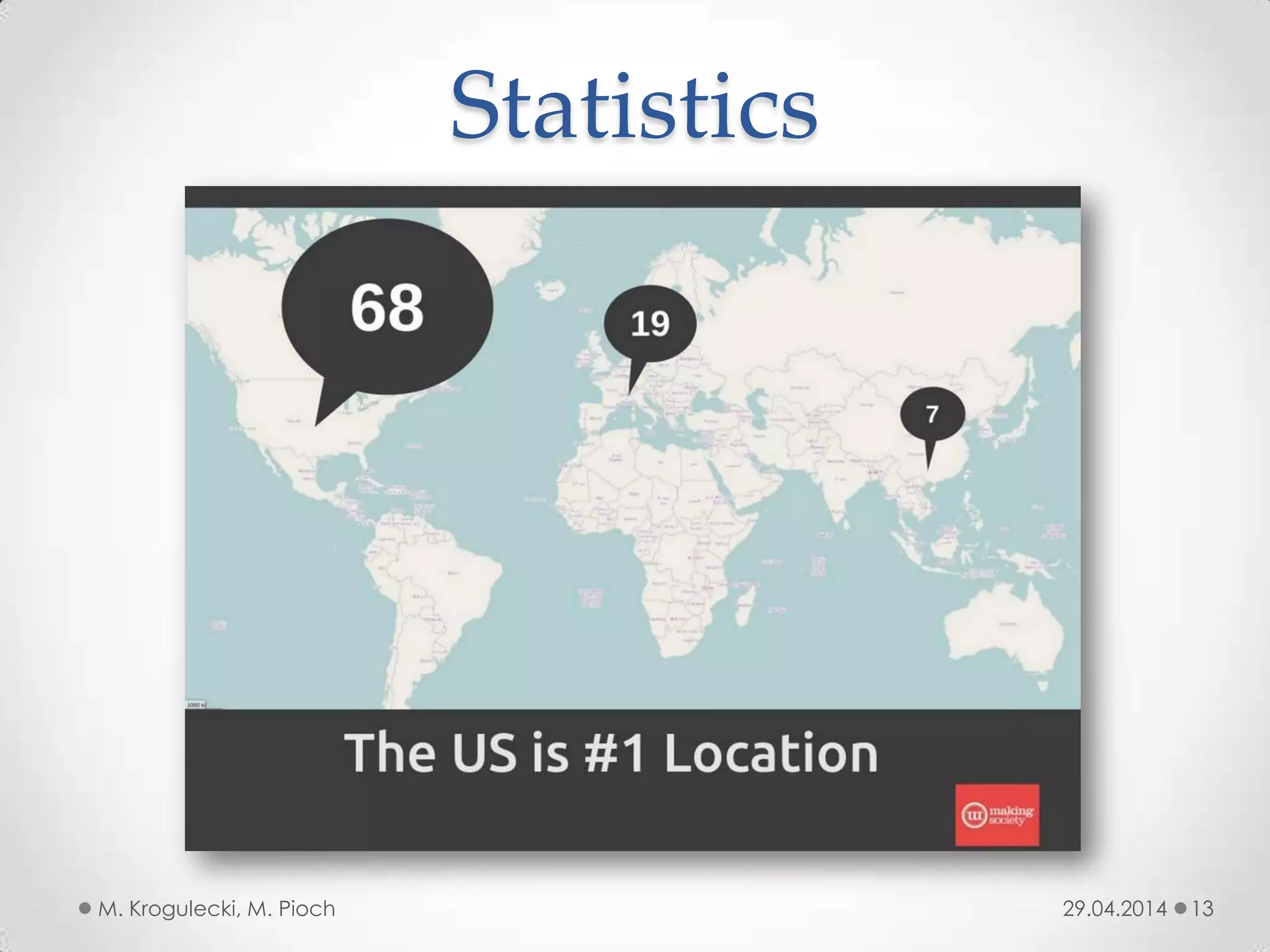 Statistics
29.04.2014M. Krogulecki, M. Pioch 13
 
