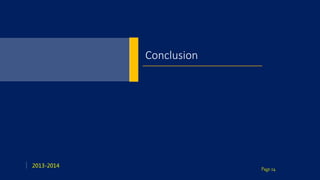 Page 24
2013-2014
Conclusion
 