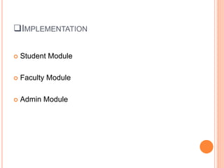 Faculty Management Module Example ERP on School Management System | PPTX