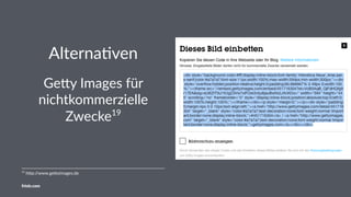 Alterna(ve
Crea%ve Commons (CC) Lizenzmodelle
friolz.com
 