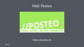 Nie auf Mail reagieren!
Außer wie James Veitch (TED Talk)20b
20b
h&p://www.ted.com/talks/jamesveitchthisiswhathappenswhenyoureplytospam_email#t-567268
friolz.com
 