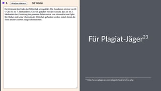Für Plagiat-Jäger
friolz.com
 