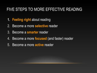 5 Steps for Reading | PPT