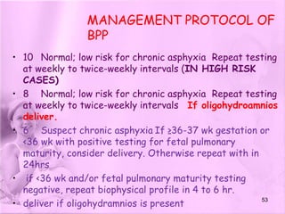 assement of fetal well being | PPTX