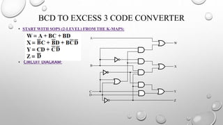 The BCD to excess-3 converter | PPTX | Programming Languages | Computing