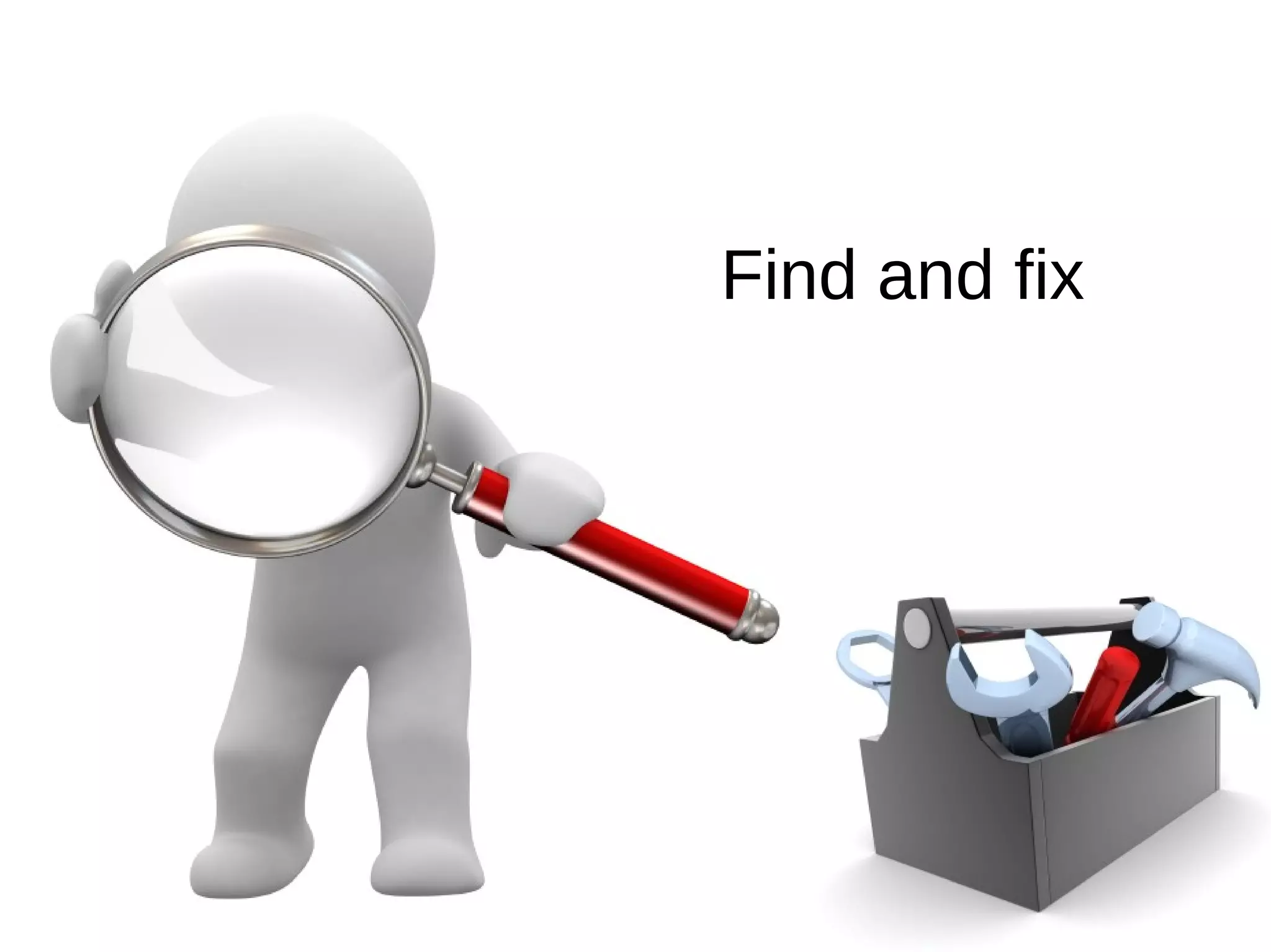 Find and fix