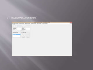  TRUCK OPERATION FORM:
 