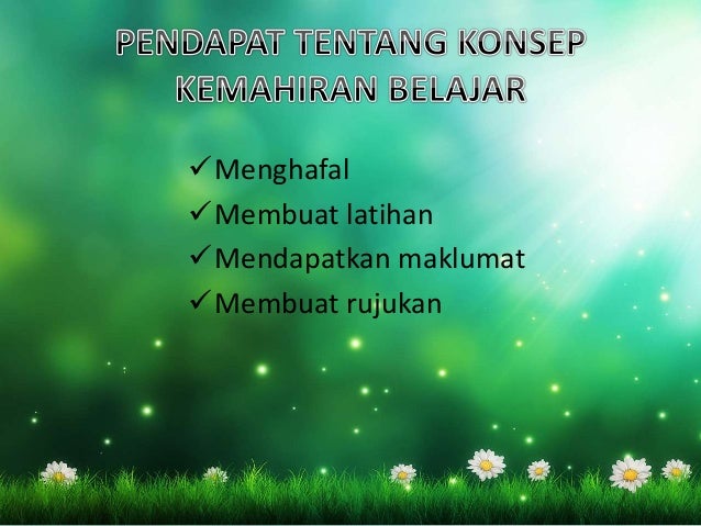 Pengenalan Konsep Kemahiran Belajar Pengenalan Konsep Kemahiran Belajar