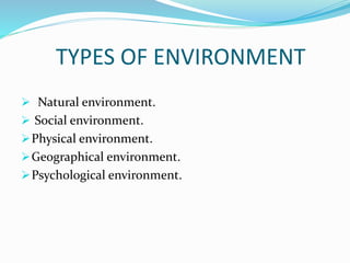 Geographical Environment. Examples Presentation | PPTX