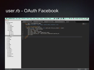 user.rb - OAuth Facebook 
 