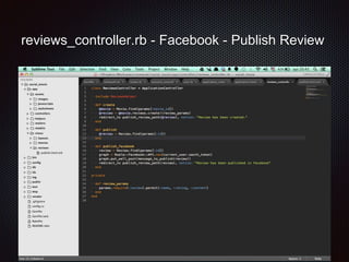 reviews_helper.rb - Facebook - Publish Review 
 