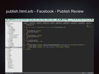 omniauth.rb - Facebook - Publish Review 
 