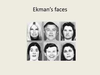 Ekman’s faces 
 