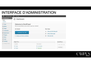 INTERFACE D’ADMINISTRATION 
 