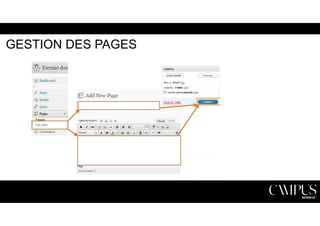 GESTION DES PAGES 
 