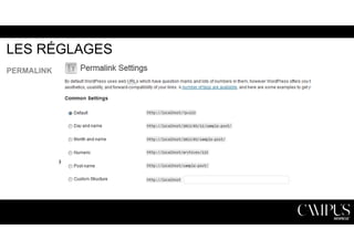 LES RÉGLAGES 
PERMALINK 
 