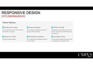 RESPONSIVE DESIGN 
HTTP://MEDIAQUERI.ES/ 
 