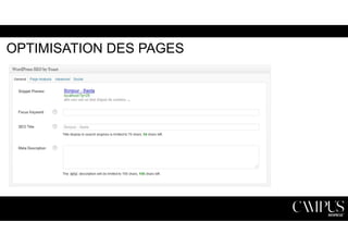 OPTIMISATION DES PAGES 
 