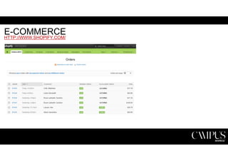 E-COMMERCE 
HTTP://WWW.SHOPIFY.COM/ 
 