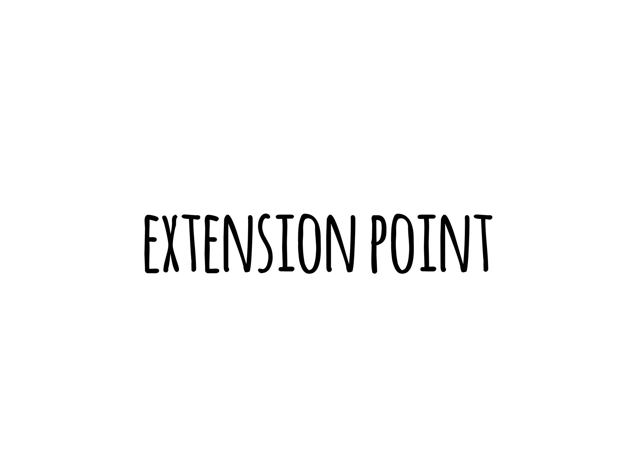 extension point 
 