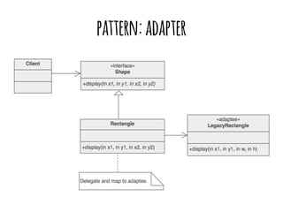 pattern: adapter 
 