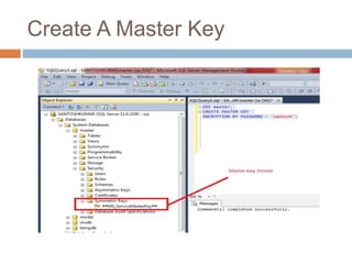 Create A Master Key 
 