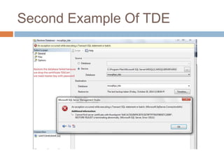 Second Example Of TDE 
 