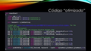 Código “otimizado” 
 